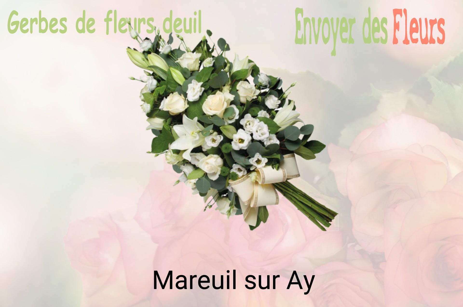 Gerbe de fleurs de deuil livrée à Mareuil-sur-Ay
